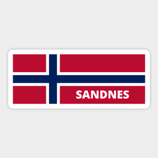 Sandnes City in Norwegian Flag Sticker